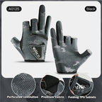 Outdoor fishing equipment -  comfortable breathable leak proof 3-finger lure fishing gloves