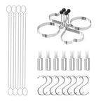 Outdoor Barbecue Tools Stainless steel Barbecue Shovel Set Barbecue Fork Iron Plate Combination