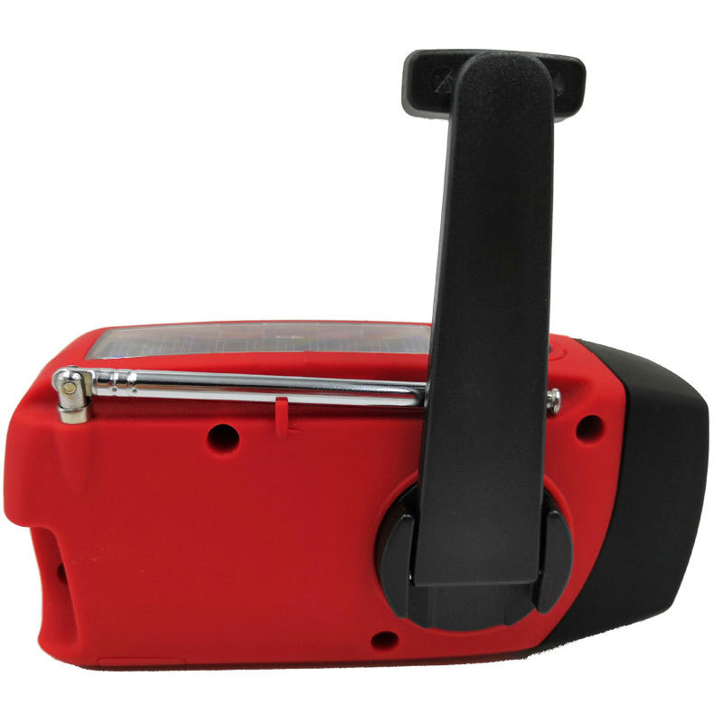 Portable multi - func hand - crank, emergency gen, solar radio, shockproof, FM/AM/WB/NOAA