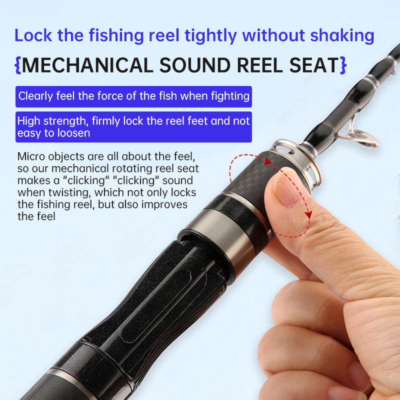 Portable Ultra - Short Carbon Fiber Telescopic Fishing Rod: 1.5m/1.68m/1.8m Options Sea Fishing
