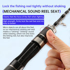 Portable Ultra - Short Carbon Fiber Telescopic Fishing Rod: 1.5m/1.68m/1.8m Options Sea Fishing