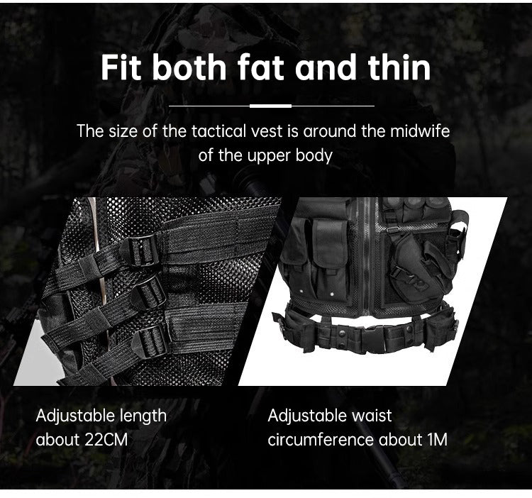 Wholesale Outdoor 6000D Nylon Multi-Pocket Gear Hunting Camouflage Training Equipment