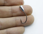 Rompin 10pcs/bag overturned hook lead fishing hooks