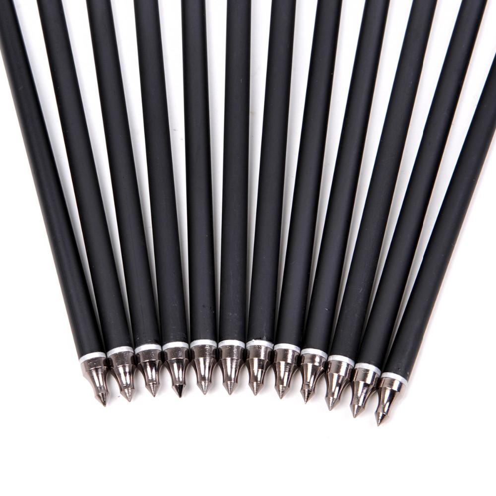 Musen 12Pcs 17 Archery Hunting Crossbow Bolt Carbon Arrow With 4 Vanes Crossbow Arrow