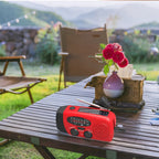 Portable multi - func hand - crank, emergency gen, solar radio, shockproof, FM/AM/WB/NOAA