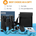 12x42 HD Binoculars for Adults with Universal Phone Adapter