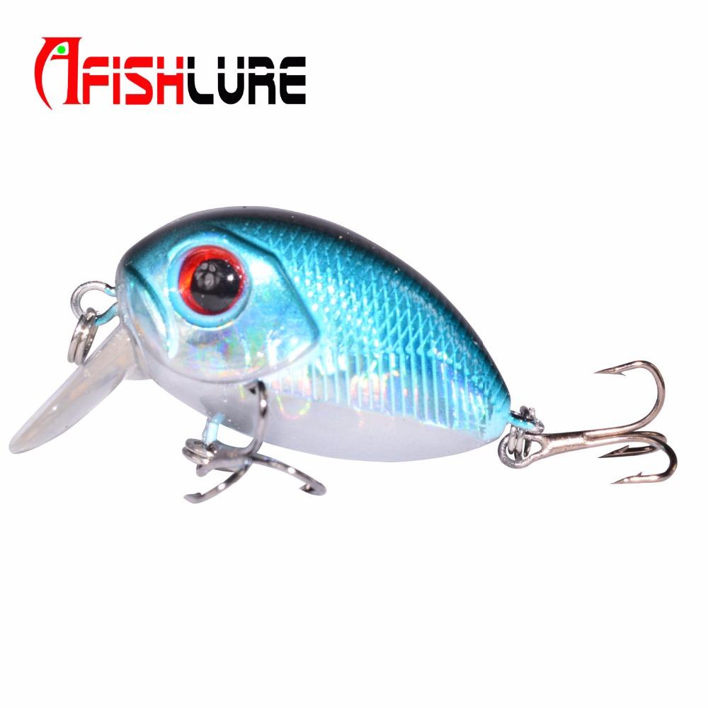 AFISHLURE  36mm 3.5g Crank Bait Hard Plastic Artificial Fishing Lure Fake carp Wobbler