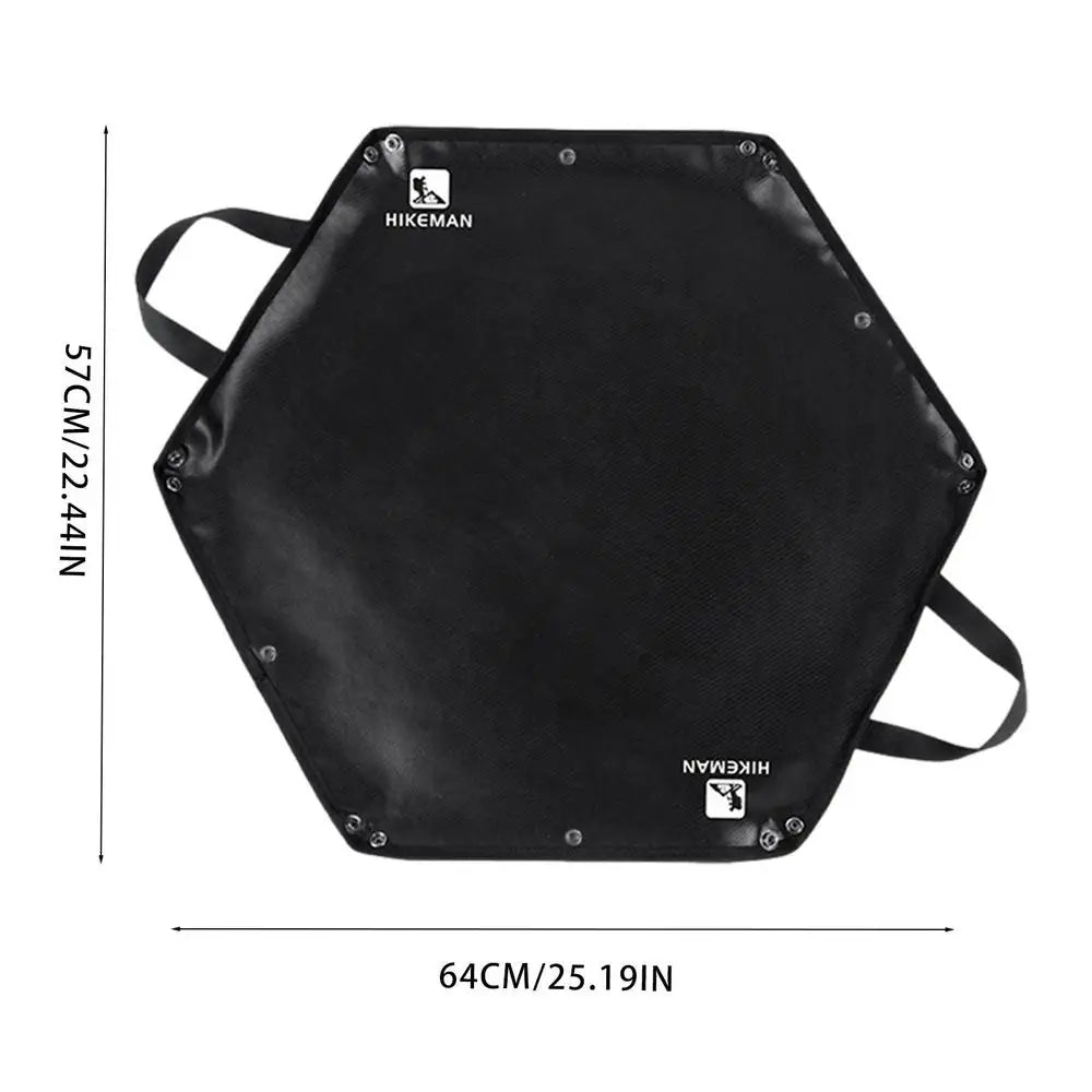 Camping Fireproof Mat Hexagonal Folding Heat Resistant Flame Retardant