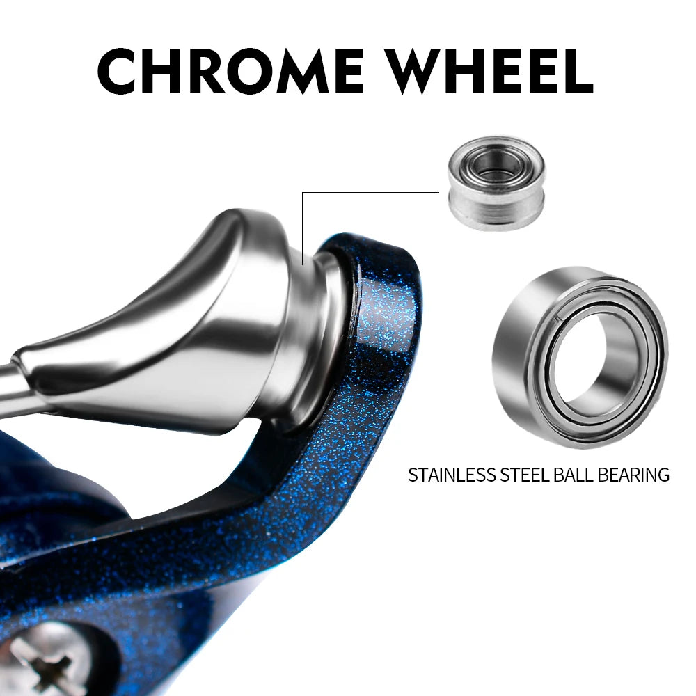 1pc metal spinning wheel speed ratio 5.2:1, far into Luya wheel can be sea fishing boat