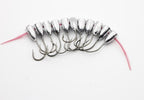 Rompin 10pcs/bag overturned hook lead fishing hooks
