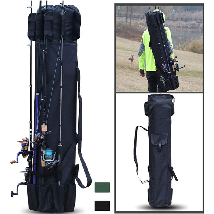 Cylinder Outdoor Fishing Bag Multifunctional Fishing Rod Bag Sea Rod Fishing Gear Bag