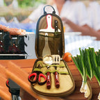 8pcs Camp Kitchen Cooking Utensil Set Travel Organizer Grill Accessories PortableGear For BBQ