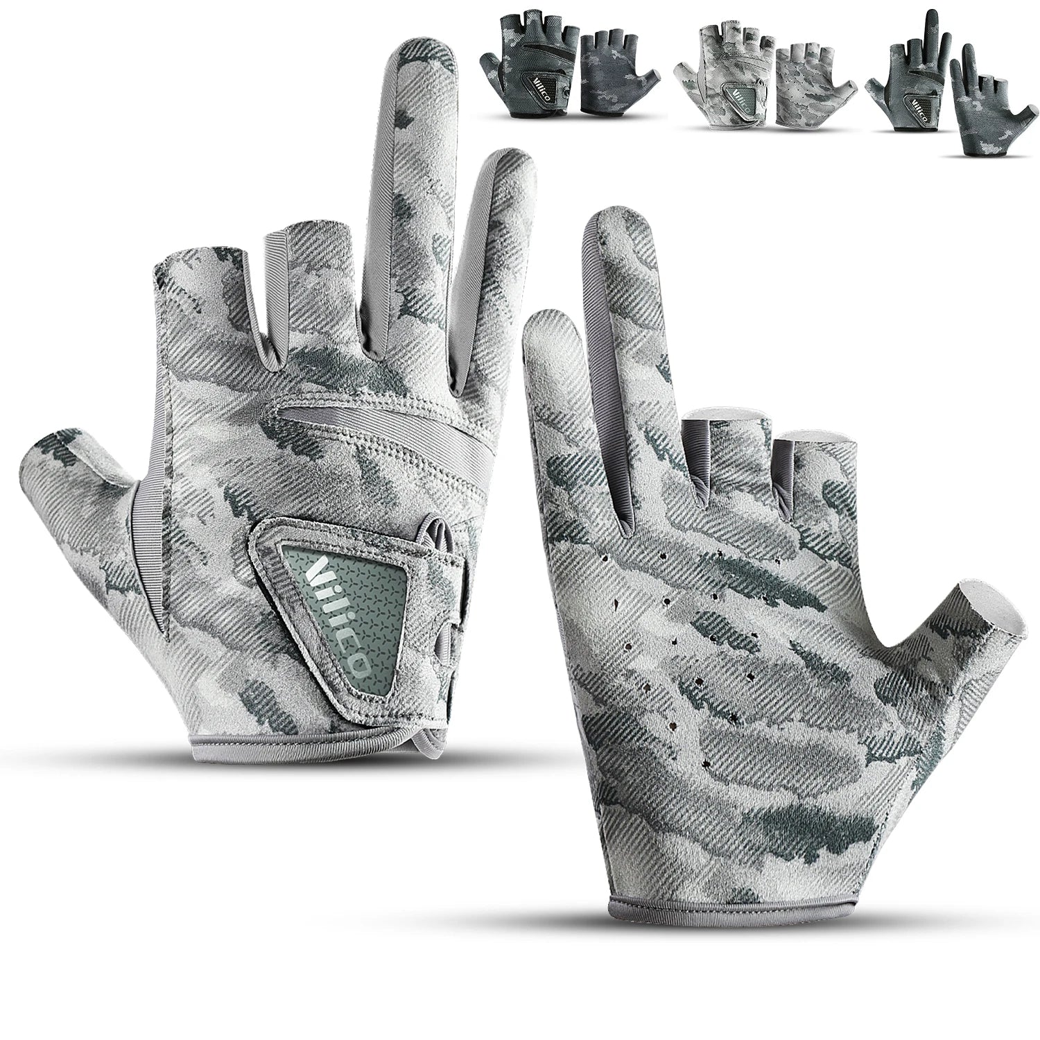 Outdoor fishing equipment -  comfortable breathable leak proof 3-finger lure fishing gloves