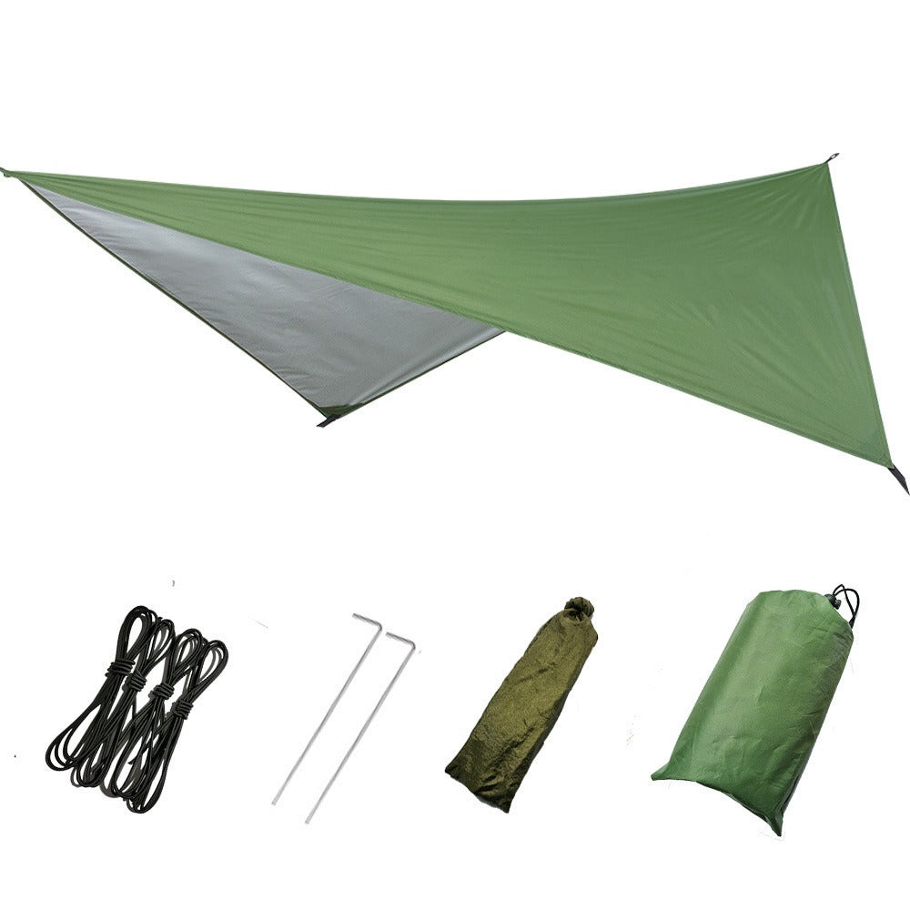 Outdoor Supplies Multifunctional Triangular Canopy Waterproof Rain Proof Sunscreen Tent