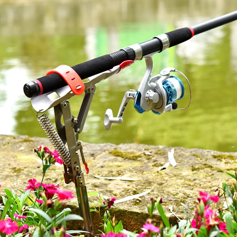 New Fishing Rod Holders Automatic Fishing Stainless Steel Pole Tackle Storage