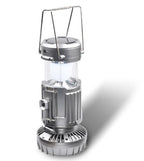 Portable Outdoor LED Camping Lantern With Fan Solar Charge Rechargeable Light Hanging