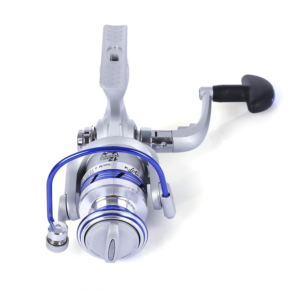 YUMOSHI AF1000-7000 12BB Gear Ratio 5.5:1 Half Metal Fishing Spinning Reel