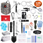 125Pcs Survival Kits Professional Emergency Survival Gear Tactical First Aid Kit Support