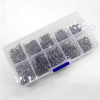 Rompin 500pcs/set mixed size #3~12 high carbon steel carp fishing hooks