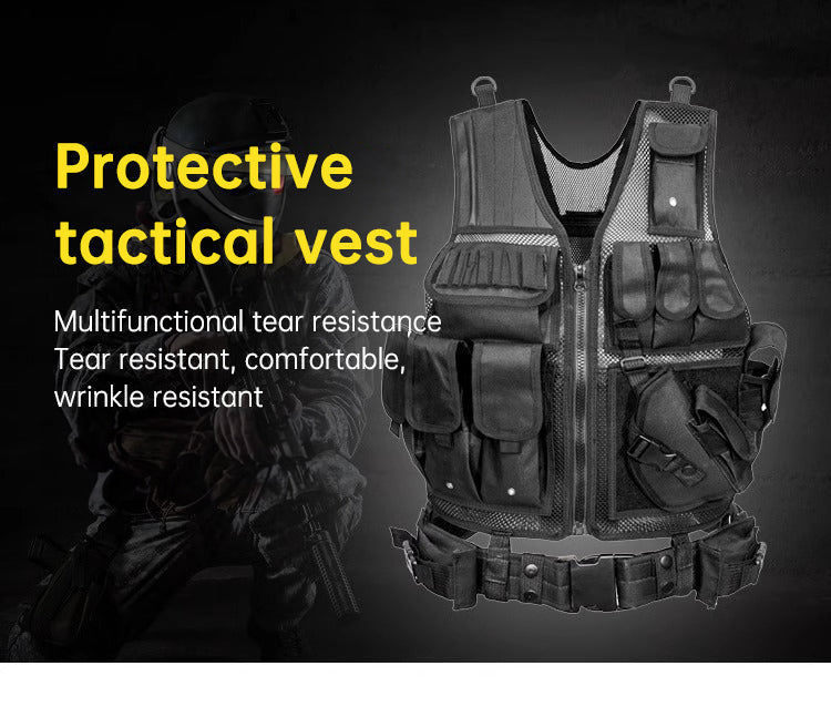 Wholesale Outdoor 6000D Nylon Multi-Pocket Gear Hunting Camouflage Training Equipment