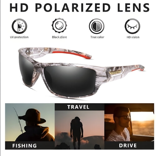 Polarized Outdoor Sports Sunglasses, Driving, Fishing, and Running Goggles with UV400 Protection