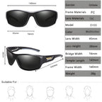 Polarized Outdoor Sports Sunglasses, Driving, Fishing, and Running Goggles with UV400 Protection