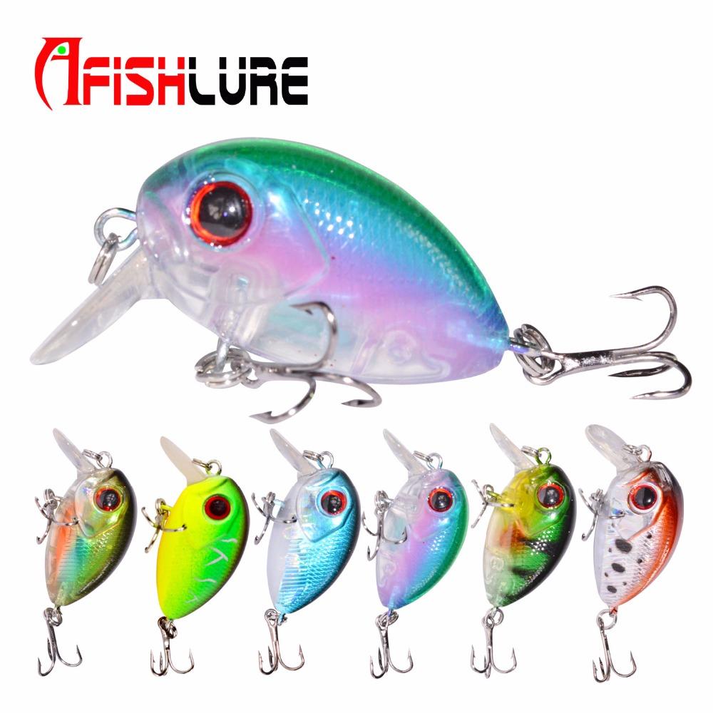 AFISHLURE  36mm 3.5g Crank Bait Hard Plastic Artificial Fishing Lure Fake carp Wobbler