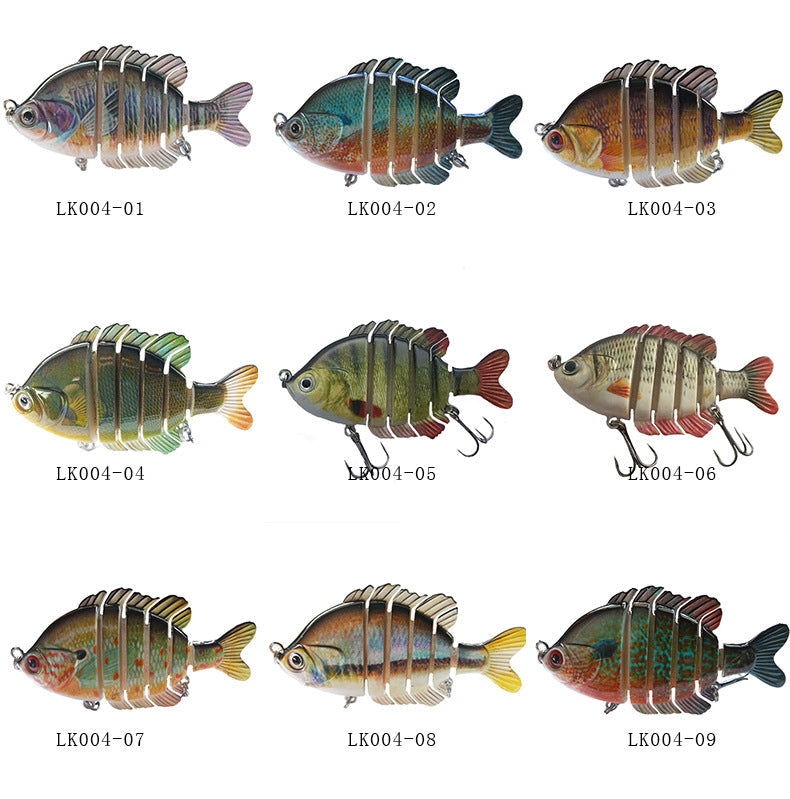 Six Section Yayu Bait Multi Section Bionic Fake Bait Fishing Gear Marine Fishing Supplies
