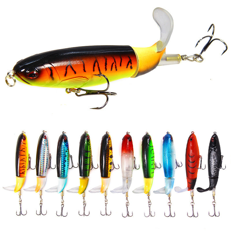 Luya Bait Propeller Tractor Bait 15g 11cm Floating Pencil Wave Climbing Bait Fishing Gear