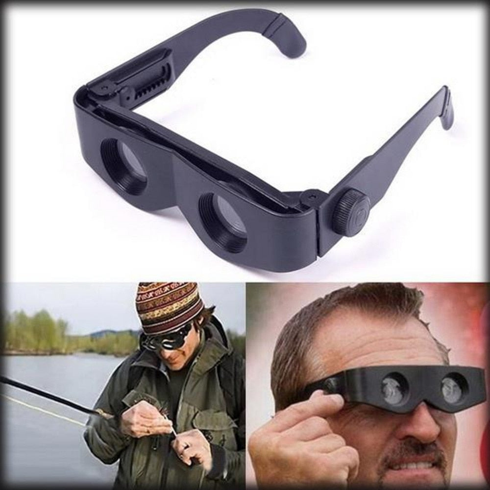 Portable Glasses Style Telescope Magnifier Binoculars For Fishing Hiking Concert Sport