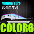 AFISHLURE Fishing Lure Wobblers Trout  85mm/15g Minnow  Hard Baits Iscas Artificial Pesca Leurre