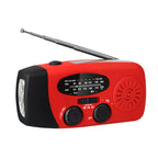 Portable multi - func hand - crank, emergency gen, solar radio, shockproof, FM/AM/WB/NOAA