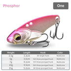 1PCS 3.5g/5g/7g/10g/15g VIB Fishing Lure – Rattlesnake Iron Jig, long-cast hard lure for predatory fish.