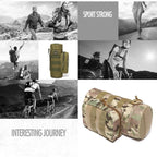 Outdoor Water Bottle Pouch Military Tactical Molle Kettle Case Waist Bag Multifunction Pockets