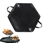 Camping Fireproof Mat Hexagonal Folding Heat Resistant Flame Retardant