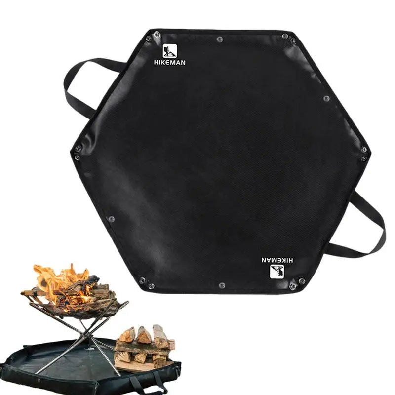 Camping Fireproof Mat Hexagonal Folding Heat Resistant Flame Retardant