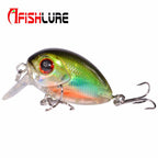 AFISHLURE  36mm 3.5g Crank Bait Hard Plastic Artificial Fishing Lure Fake carp Wobbler