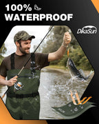 ,DikaSun Chest Waders with Boots -Lightweight Bootfoot Waders for Men & Women Duck Hunting & Fly Fishing