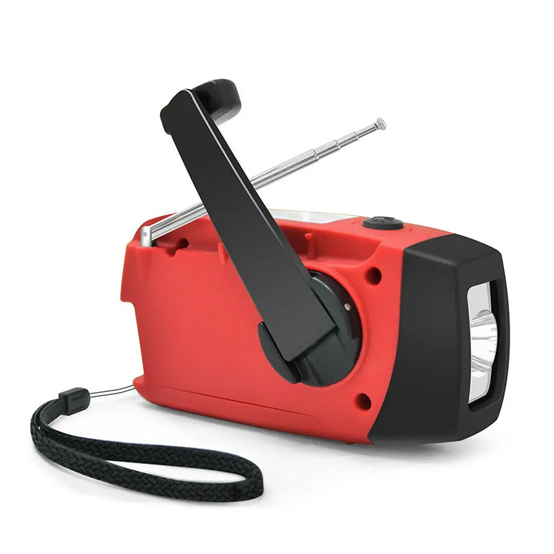 Portable multi - func hand - crank, emergency gen, solar radio, shockproof, FM/AM/WB/NOAA