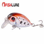 AFISHLURE  36mm 3.5g Crank Bait Hard Plastic Artificial Fishing Lure Fake carp Wobbler