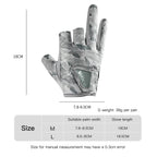 Outdoor fishing equipment -  comfortable breathable leak proof 3-finger lure fishing gloves