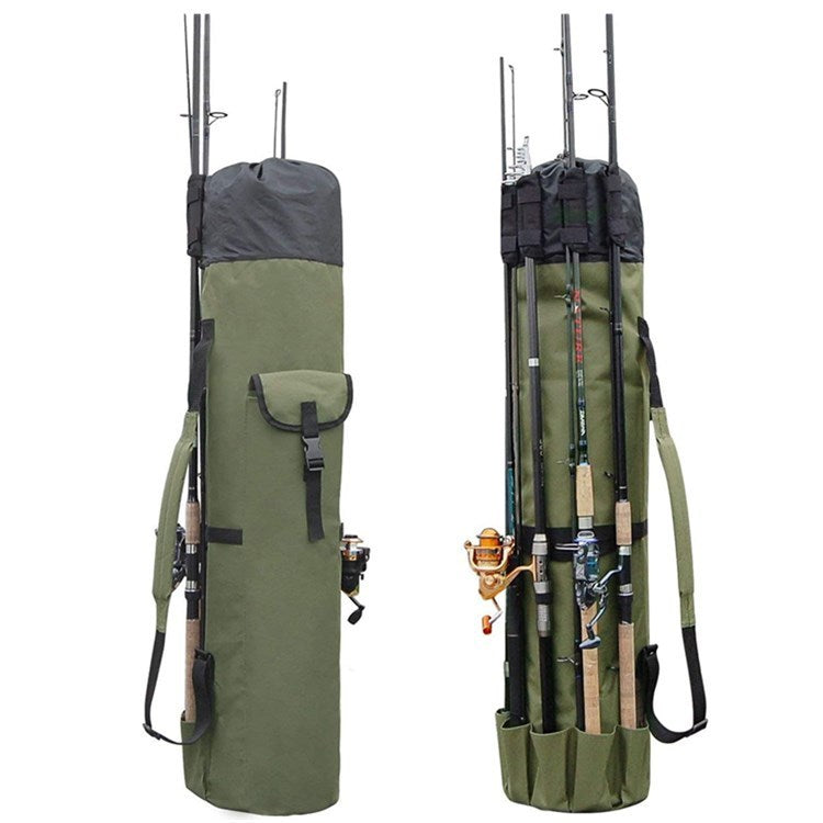 Cylinder Outdoor Fishing Bag Multifunctional Fishing Rod Bag Sea Rod Fishing Gear Bag