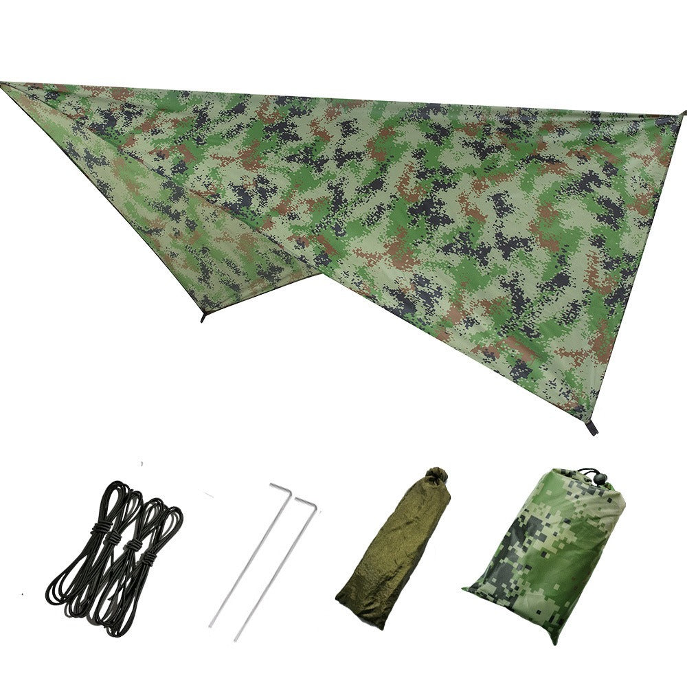 Outdoor Supplies Multifunctional Triangular Canopy Waterproof Rain Proof Sunscreen Tent