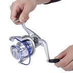 YUMOSHI AF1000-7000 12BB Gear Ratio 5.5:1 Half Metal Fishing Spinning Reel