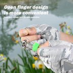Outdoor fishing equipment -  comfortable breathable leak proof 3-finger lure fishing gloves