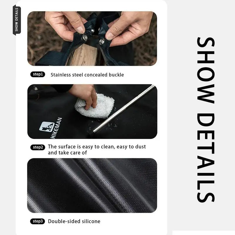 Camping Fireproof Mat Hexagonal Folding Heat Resistant Flame Retardant