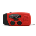 Portable multi - func hand - crank, emergency gen, solar radio, shockproof, FM/AM/WB/NOAA