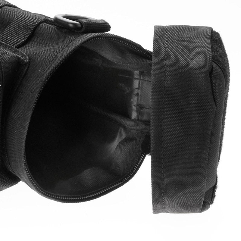 Outdoor Water Bottle Pouch Military Tactical Molle Kettle Case Waist Bag Multifunction Pockets