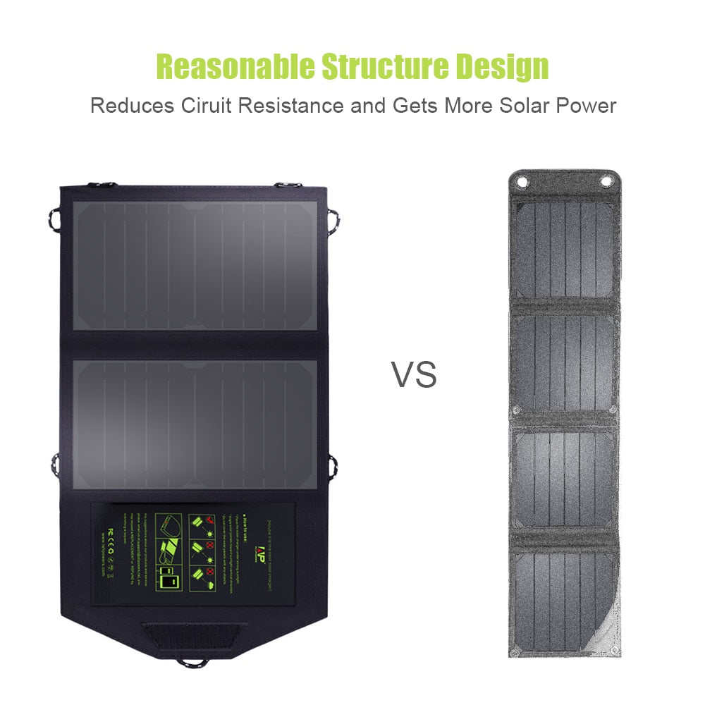 Solar Panel 10W 5V Solar Charger Portable Solar Battery Chargers Charging for Phone for Hiking
