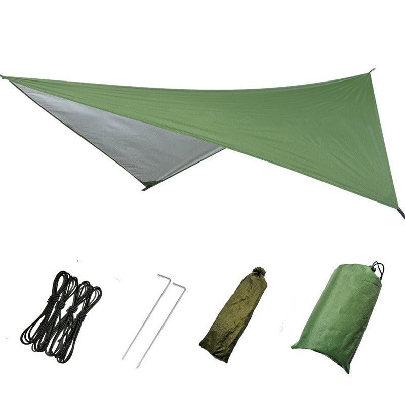 Outdoor Supplies Multifunctional Triangular Canopy Waterproof Rain Proof Sunscreen Tent